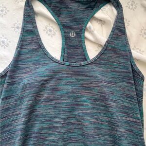 lululemon athletica Teal Racerback Tank Top